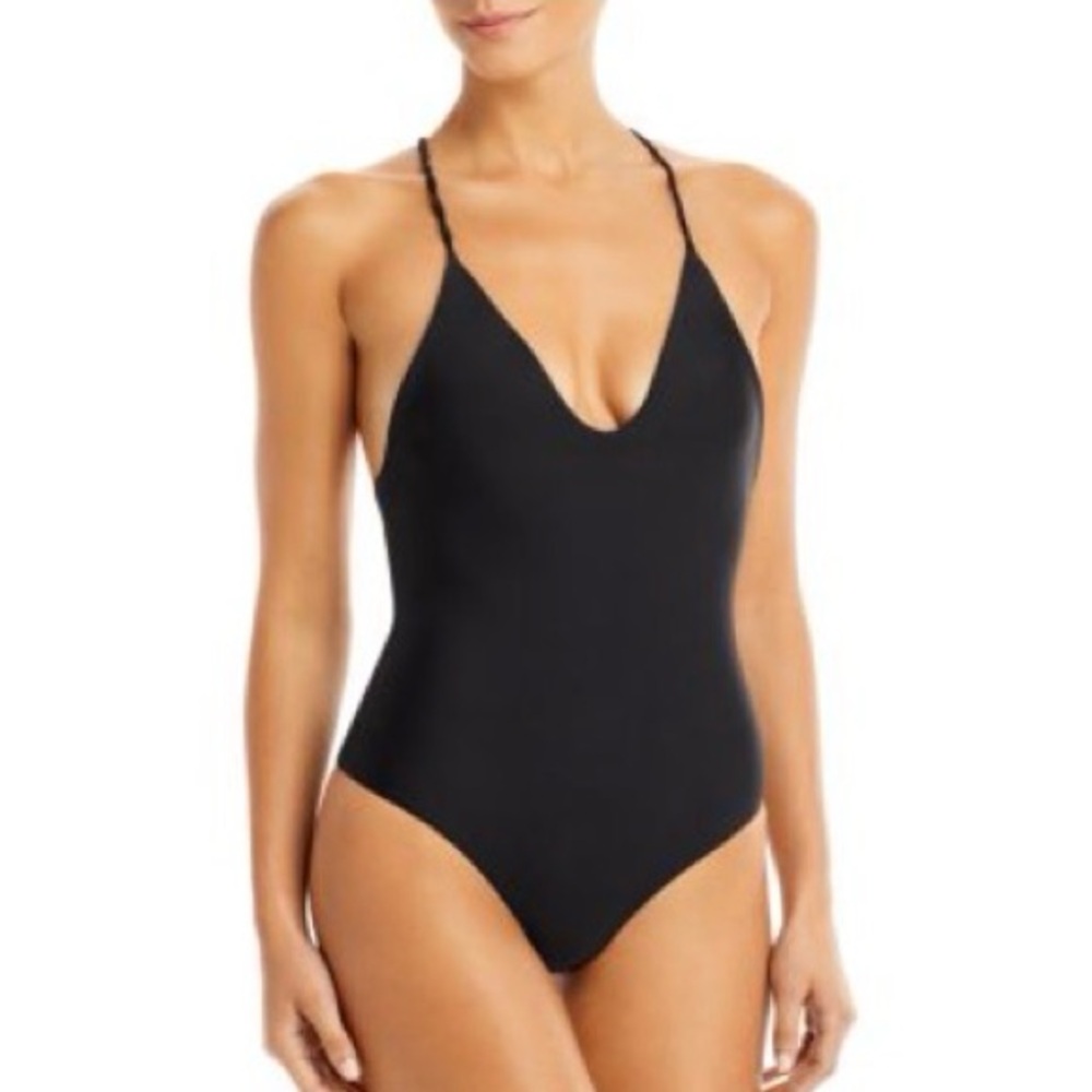 NWOT JADE All in One Swimsuit Black sz Large